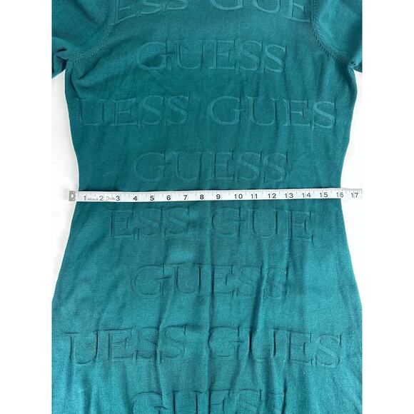 NWT Guess Size XL Wendy Sweater Dress Green - Picture 9 of 12